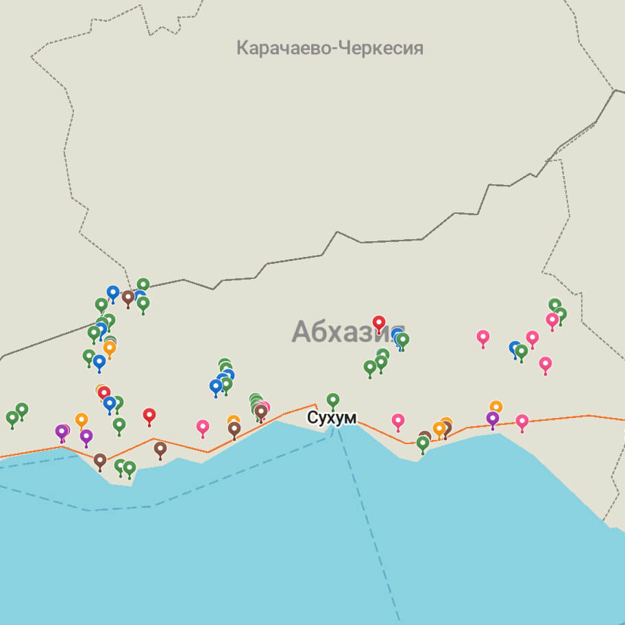 АБХАЗИЯ: ГИД-КАРТА — изображение 2