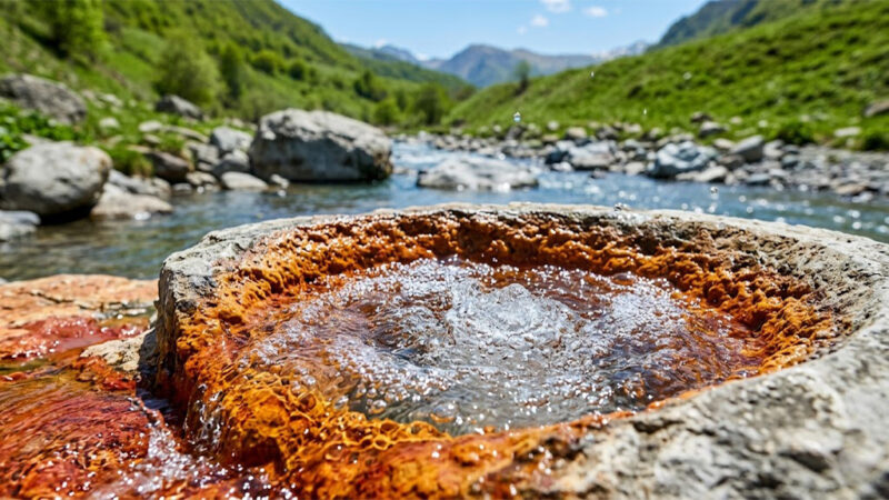 Дикий железистый источник в КБР